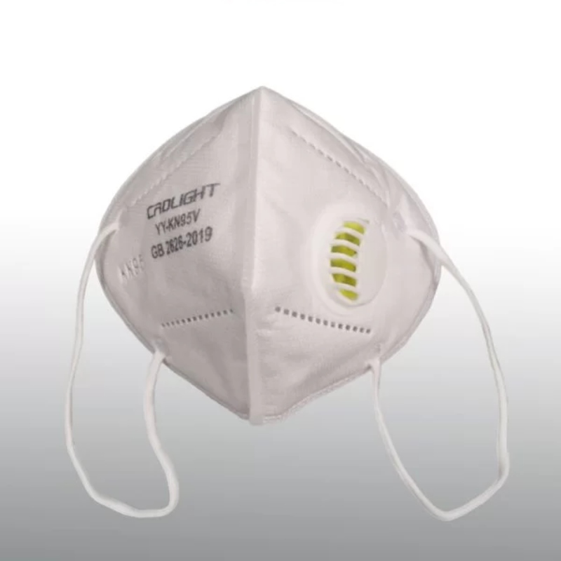 Ardon KN95V preklopna zaštitna maska sa ventilom za efikasnu filtraciju čestica i udobnije disanje tokom rada.