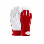 Ardon kombinovane radne rukavice A1073/11 Hobby MP crvene – koža i pamuk
