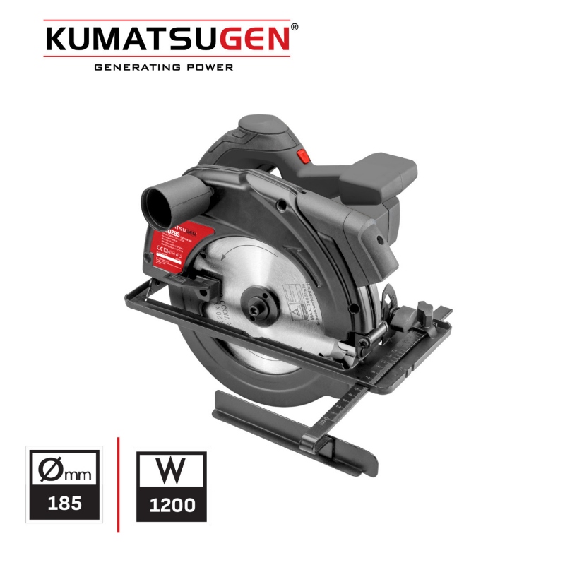 Kumatsugen KSD285 kružna pila cirkular 1200W fi 185mm sa laserom i prikazom karakteristika