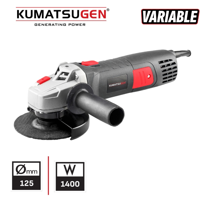 Kumatsugen KAG140 ugaona brusilica 125mm, 1400W, regulacija brzine