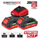 Kumatsugen KDC922 starter kit 20V sa punjačem i dvije baterije 2Ah