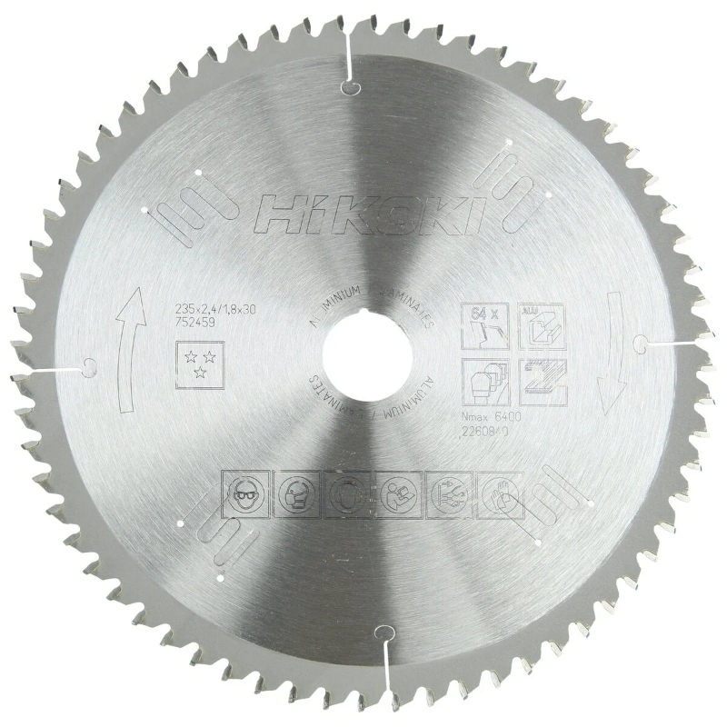 Hikoki rezna ploča za aluminijum 752449 dimenzija 216 x 30 mm za precizno rezanje aluminijuma i obojenih metala