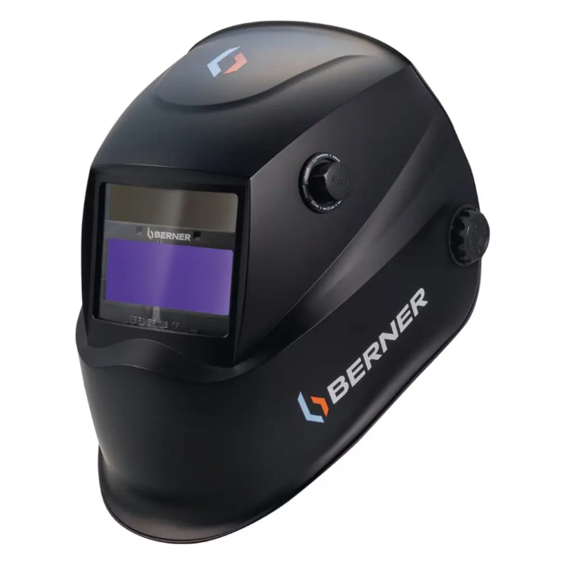 Berner automatska maska za varenje 9-13 ST 415131 sa automatskim zatamnjenjem za zaštitu očiju i lica tokom zavarivačkih radova.