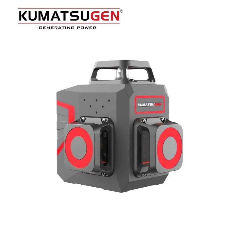 Kumatsugen KLT200 laser nivelir sa 3 x 360° projekcijom, 12 zelenih laserskih linija i dometom do 30 m za precizno nivelisanje u građevinskim i montažnim radovima