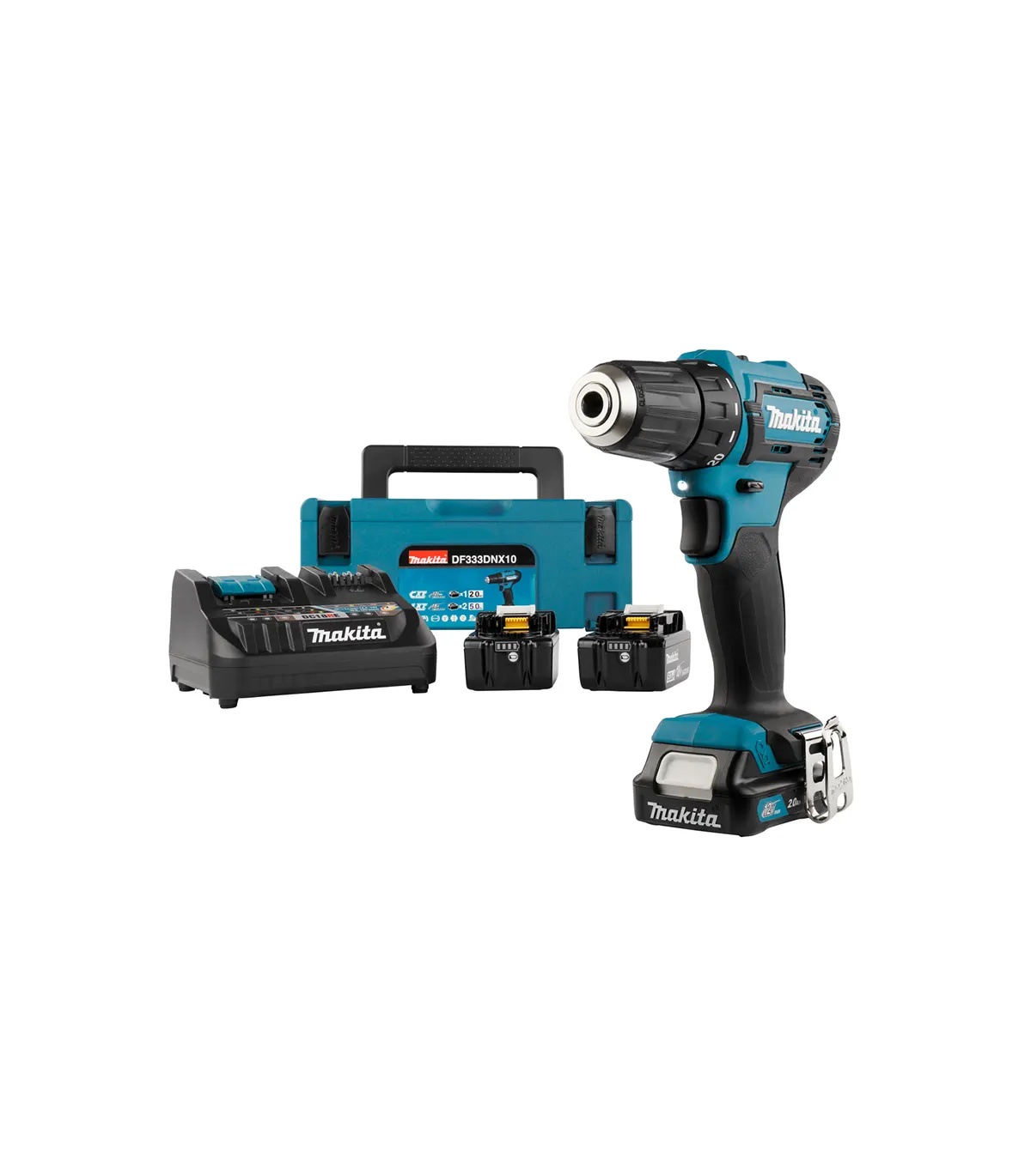 Makita – Akumulatorska bušilica-odvijač 12 V max CXT SET CXT/LXT COMBO DF333DNX10