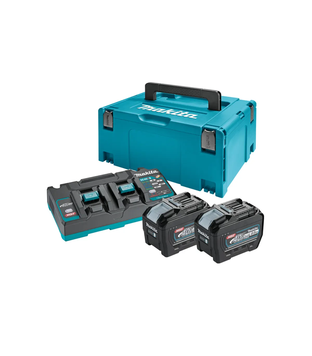XGT Makita 40V – XGT Power set u koferu MAKPAC 3, BL4080Fx2, DC40RB 191Y97-1