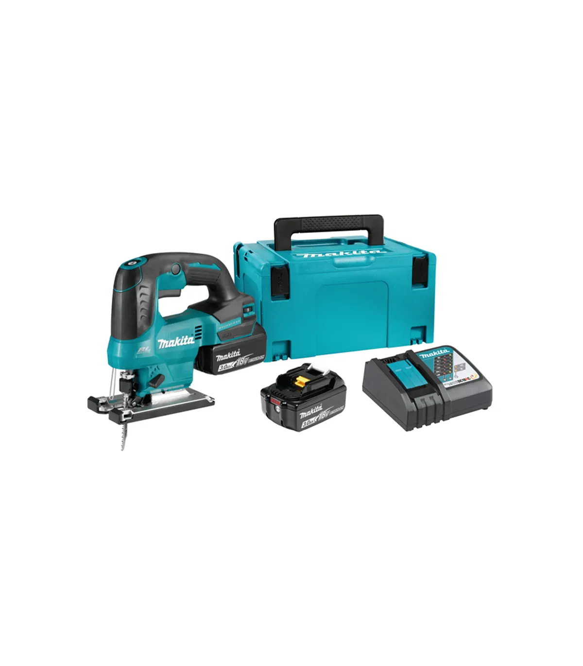 Makita – Akumulatorska ubodna pila DJV184RFJ SET 2x baterija 18 V 3.0 Ah, brzi punjač i kofer