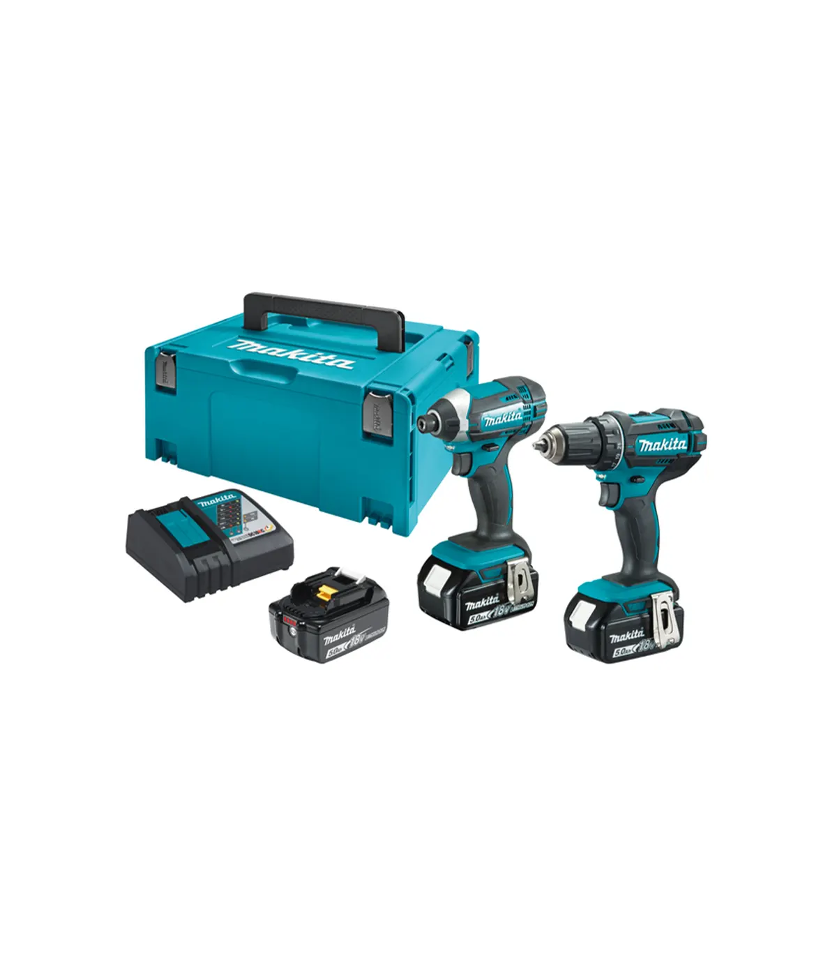 Makita – Akumulatorski set alata LXT DLX2127TJ1 – DDF482, DTD152