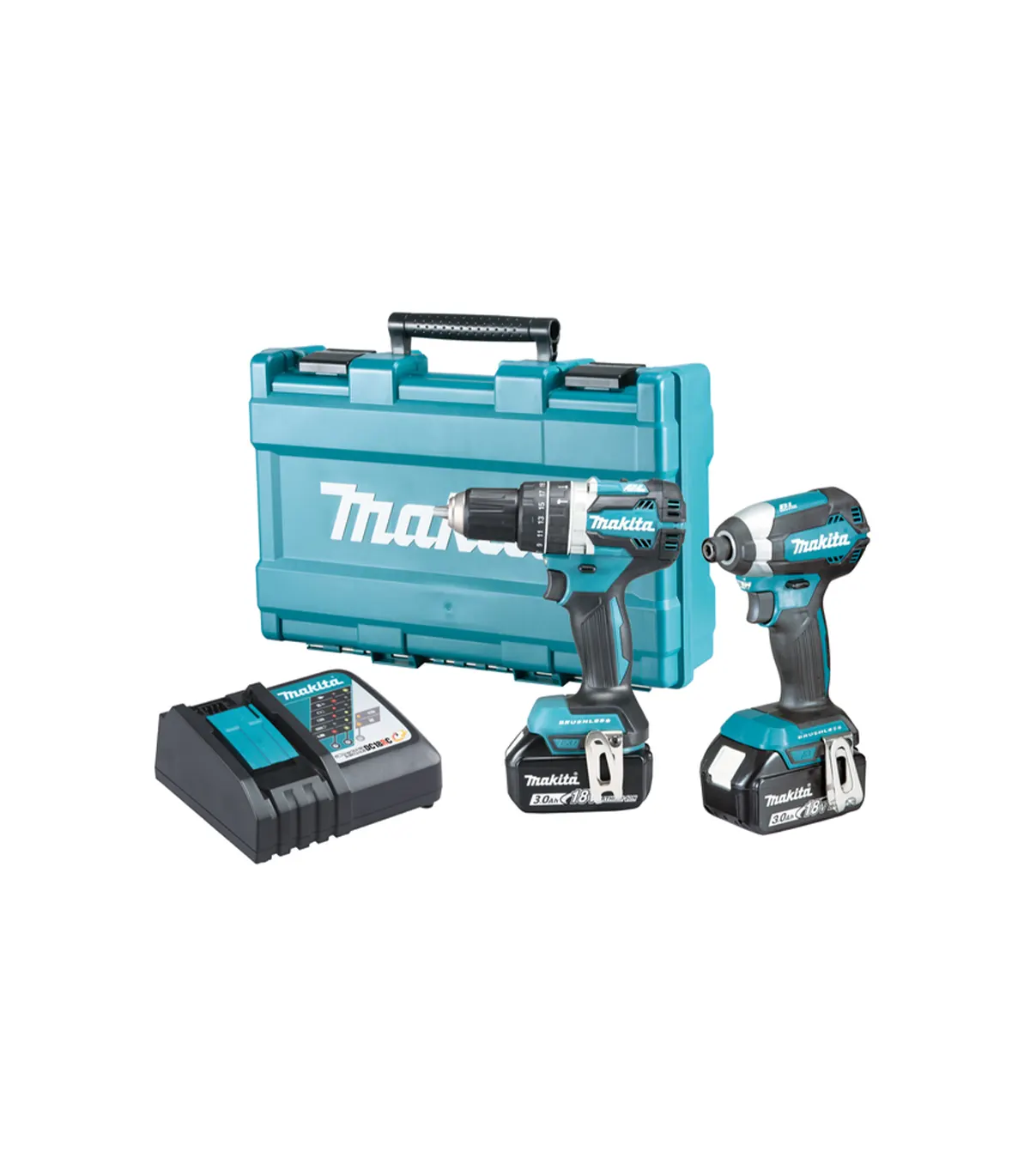 Makita – Akumulatorski set alata LXT DLX2180X – DTD153, DHP484