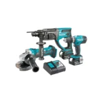 Makita – Akumulatorski set alata LXT DLX3121M (DGA452, DHP453, DHR202)