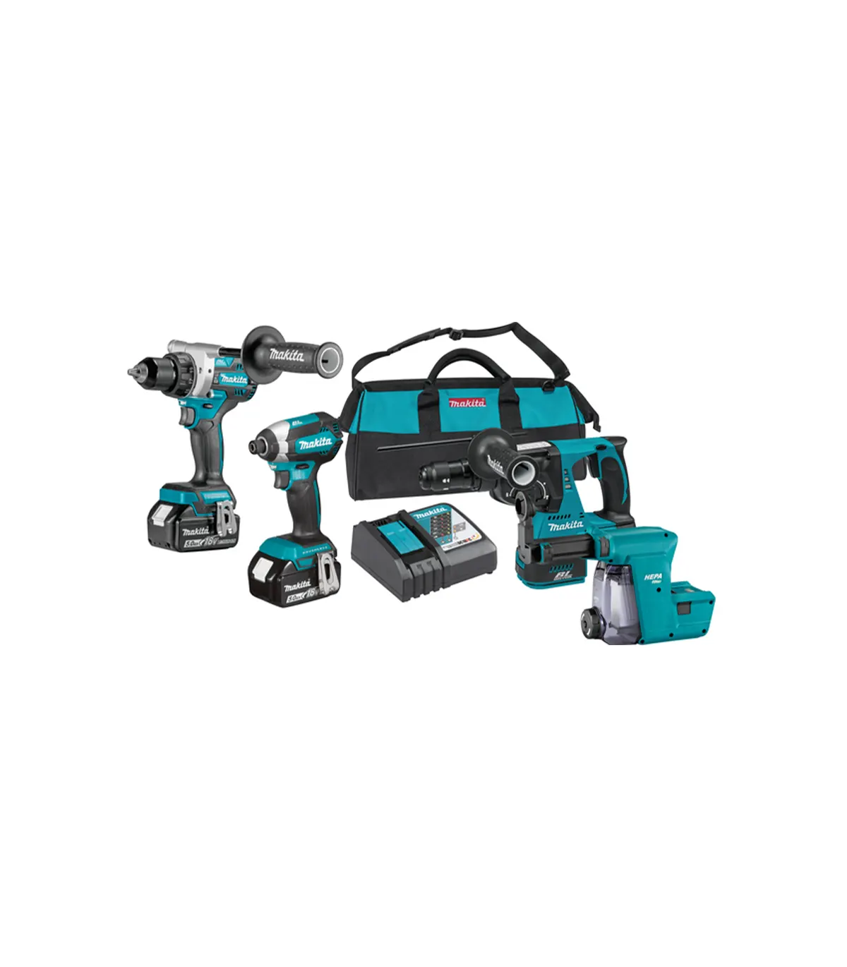 Makita – Akumulatorski set alata LXT DLX3154TX1 (DDF486, DTD153, DHR243)