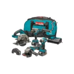 Makita – Akumulatorski set alata LXT DLX4156TX1 (DDF486, DTD153, DHS660, DGA504)