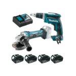 Makita – Akumulatorski set alata DLXSET001 (DGA452, DFS452)