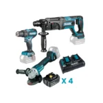 Makita – Akumulatorski set alata LXT DLXSET007 (DGA504, DHP485, DHR241)