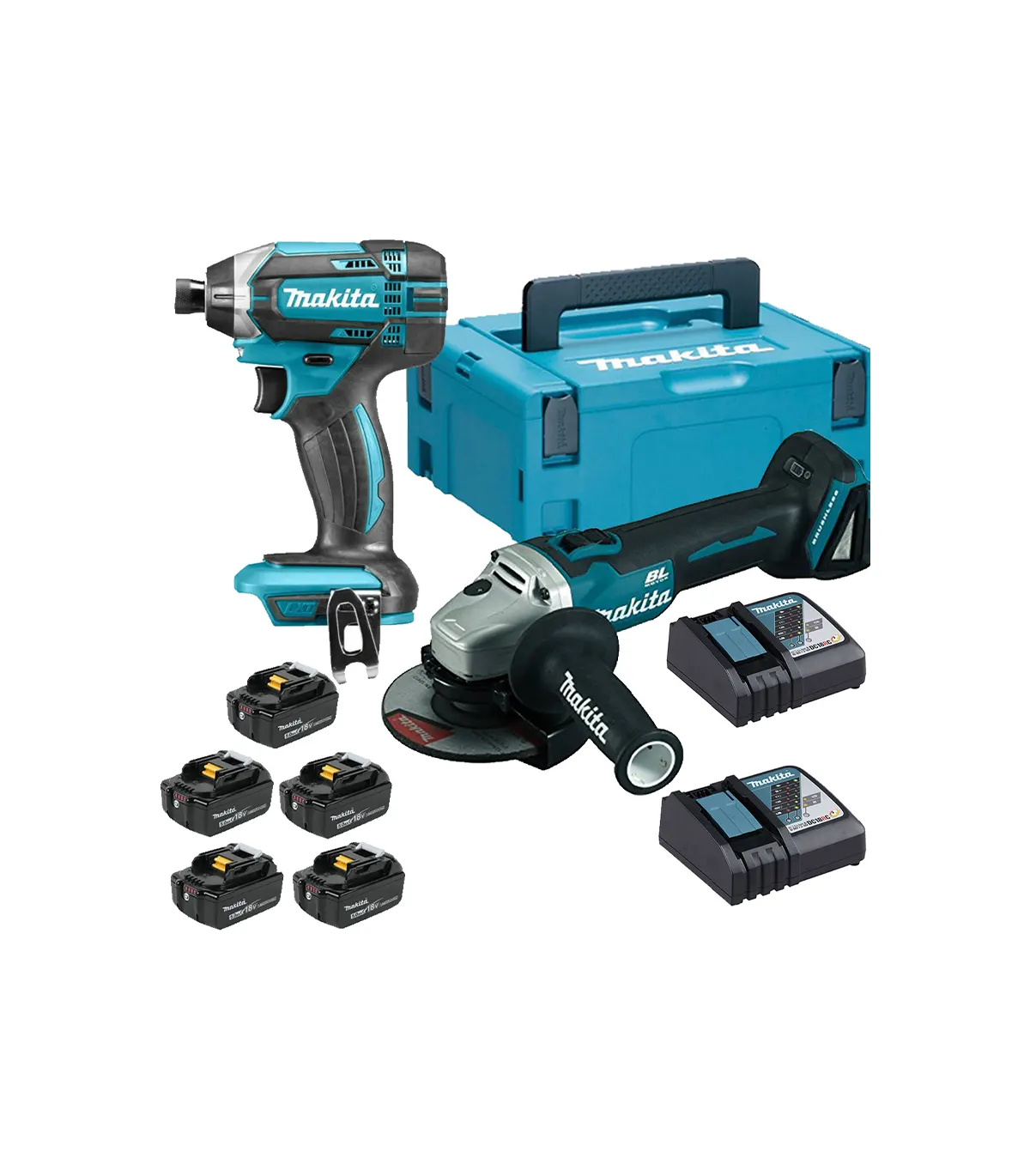 Makita – Akumulatorski set alata DLXSET008 (DTD152, DGA504)