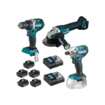 Makita – Akumulatorski set alata LXT DLXSET008A (DGA504, DDF484, DTD156)