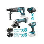 Makita – Akumulatorski set alata LXT DLXSET013A (DHR241, DGA452, DTD152)