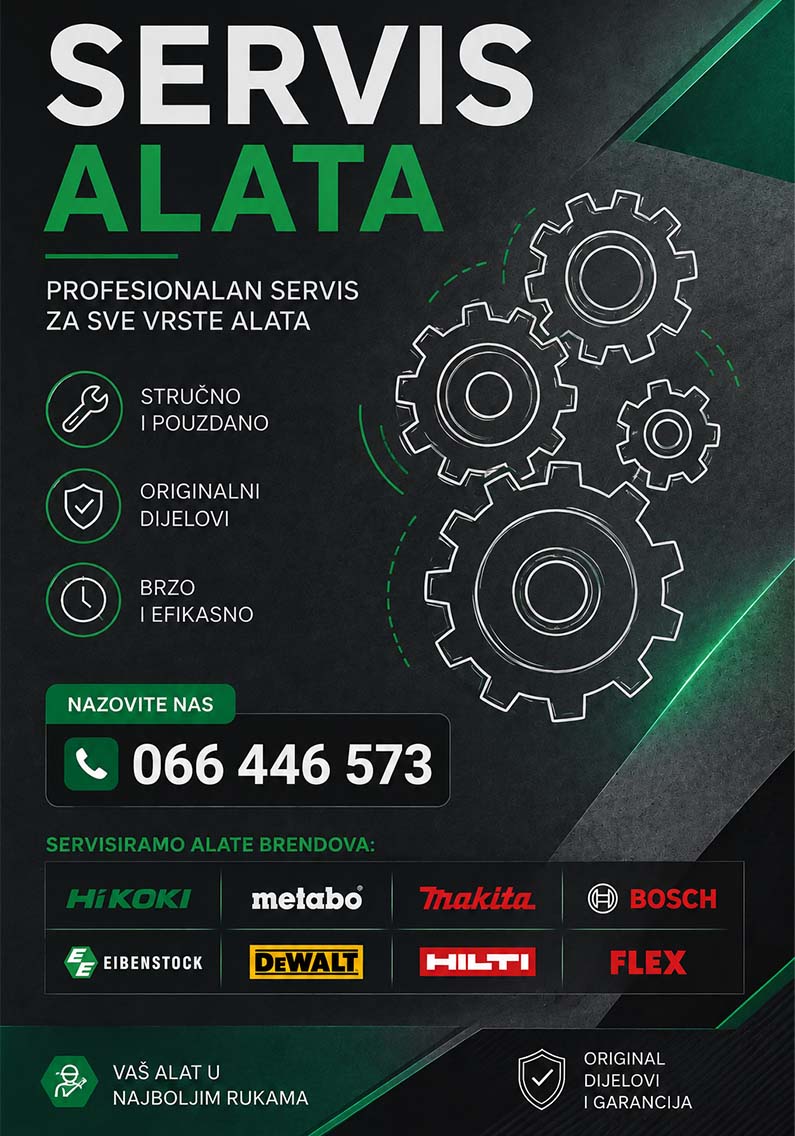 A1Box servis alata za profesionalnu dijagnostiku, popravku i održavanje električnih, akumulatorskih i benzinskih alata