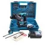 Makita – Akumulatorska bušilica čekić + SET PRIBORA SDS Plus HR166DWAE1
