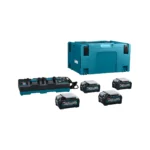 XGT Makita 40V – XGT Power set u koferu MAKPAC 3, BL4040x4, DC40RB 191U28-6