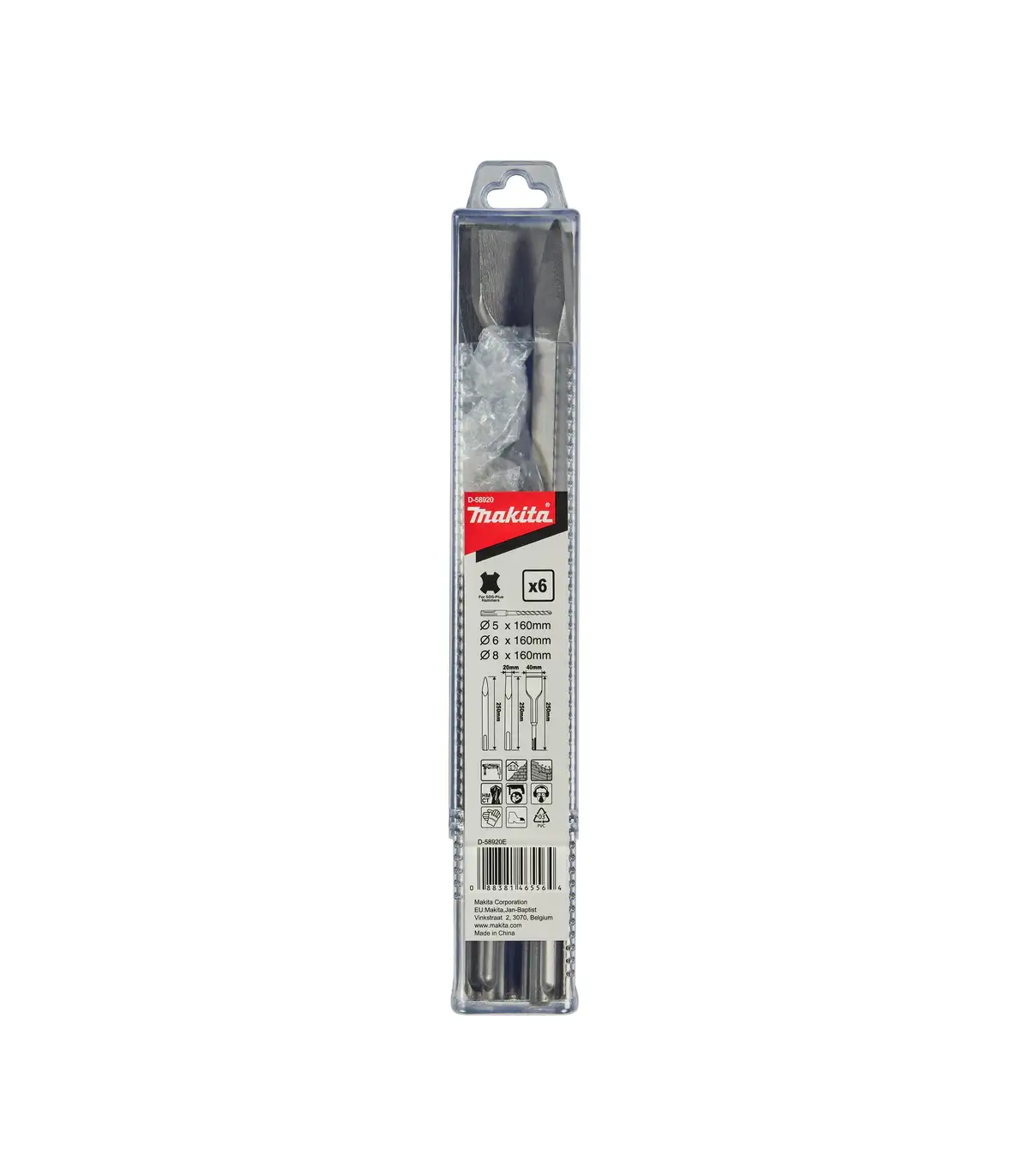 Makita – 6-dijelni set SDS-plus dlijeta D-58920
