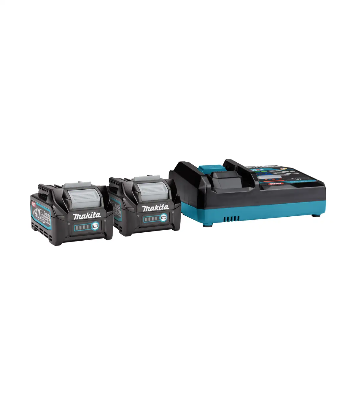 XGT Makita 40V – XGT baterijski set (2.5 Ah) DC40RA, BL4025x2, MAKPAC 1 191J81-6
