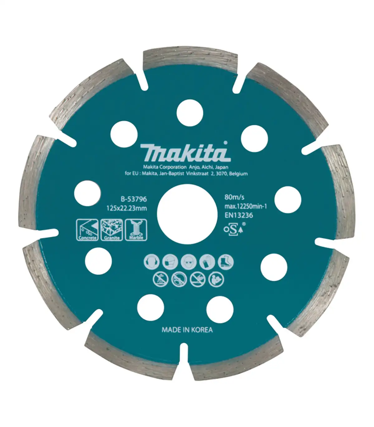 Makita – Dijamantna ploča za granit, beton, mermer 125mm (AC/DC) B-53796