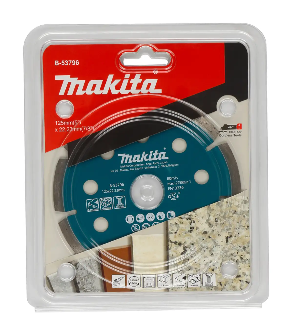 Makita – Dijamantna ploča za granit, beton, mermer 125mm (AC/DC) B-53796