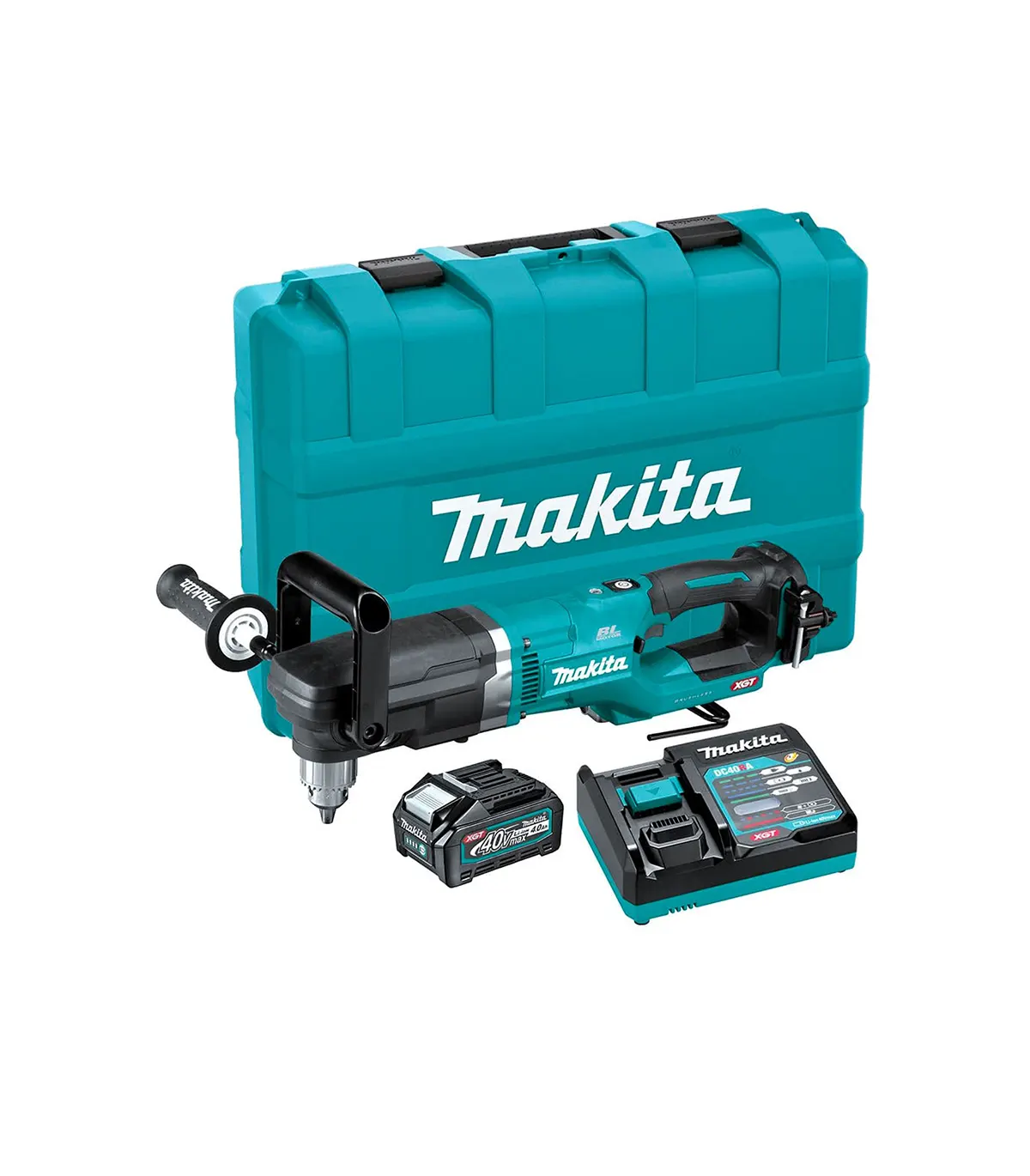 XGT Makita 40 V – Akumulatorska kutna bušilica DA001GM101