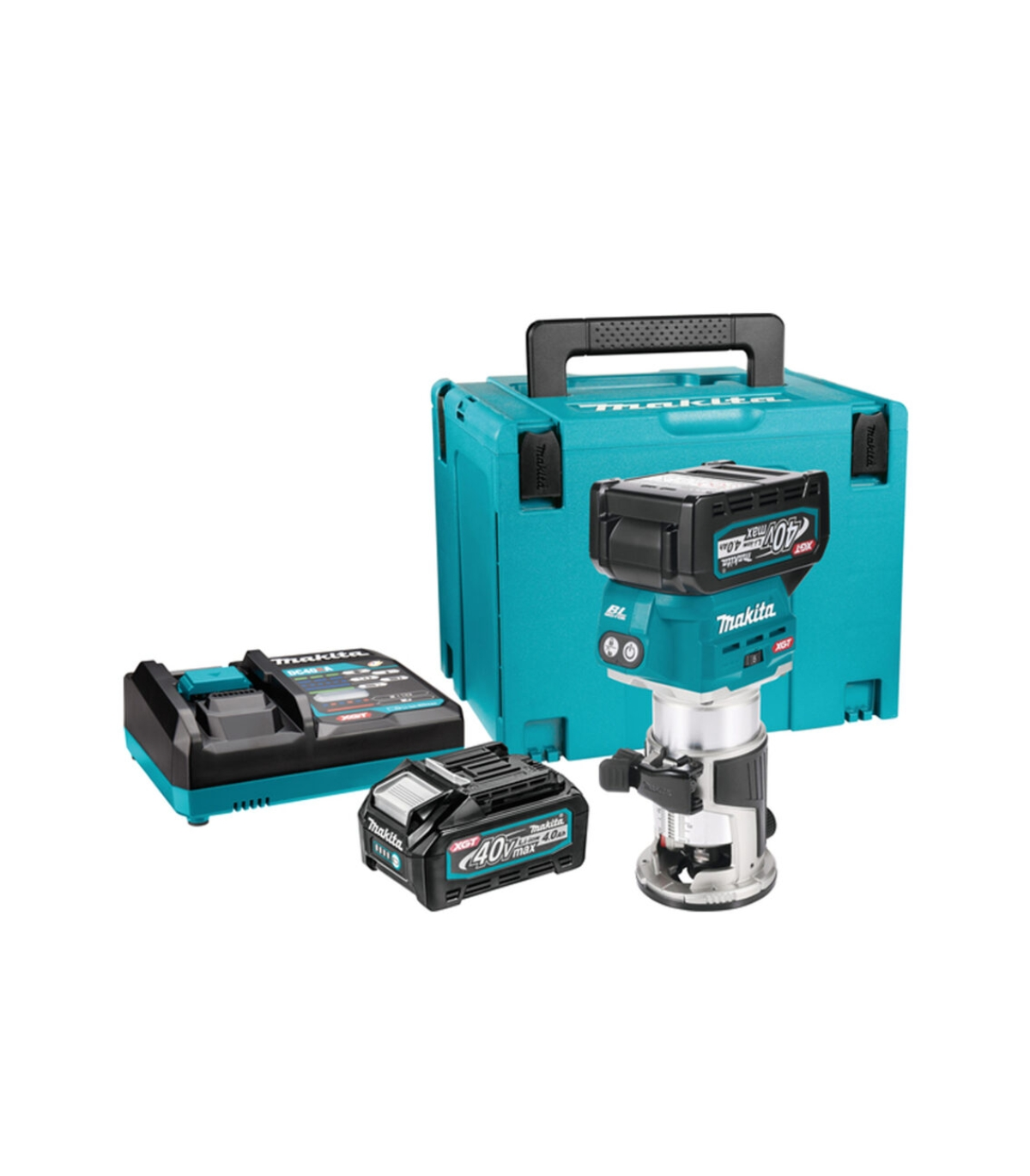 XGT Makita 40V – Akumulatorska glodalica RT001GM210