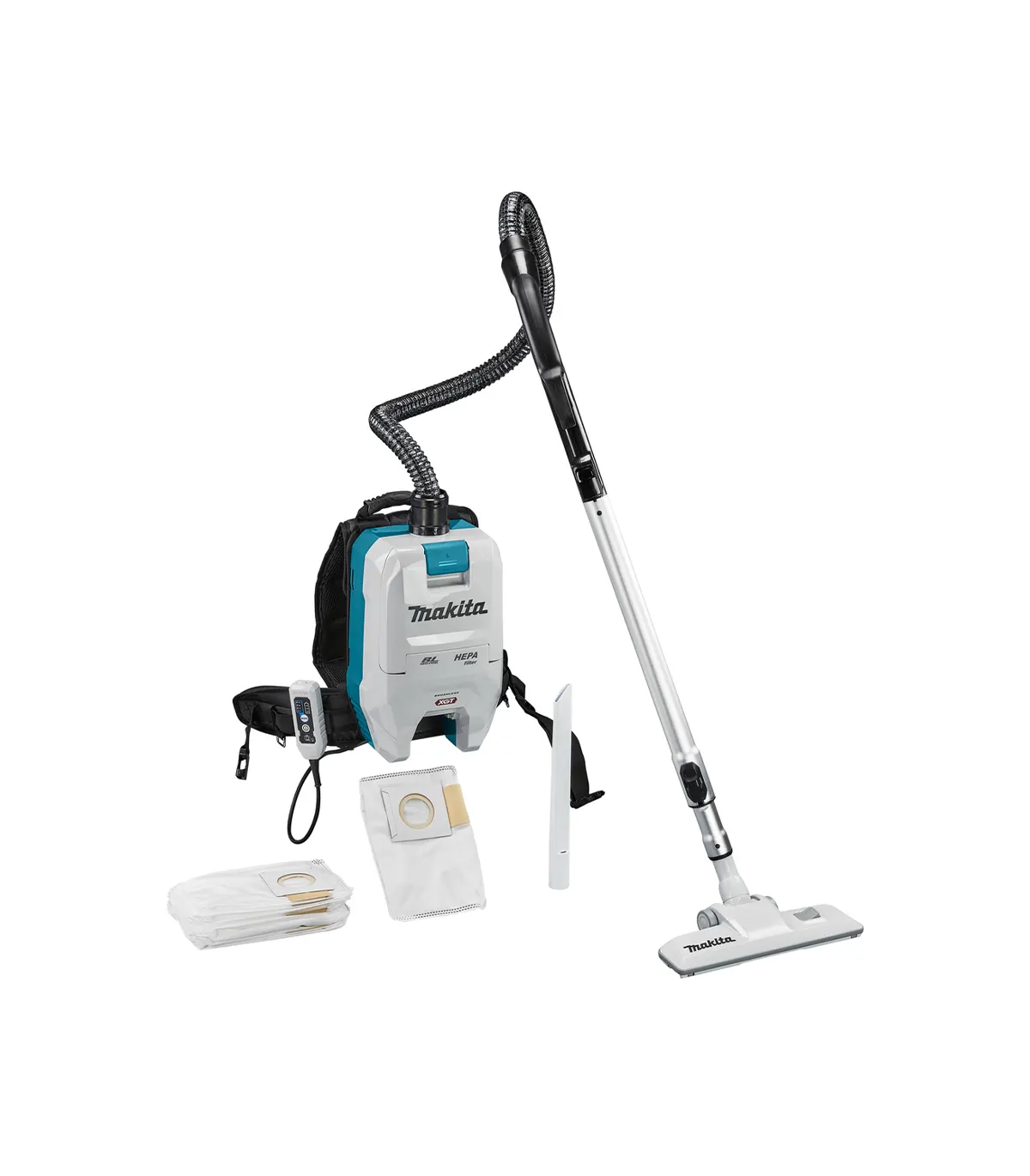 XGT Makita 40V – Akumulatorski usisavač za nošenje na leđima VC008GZ