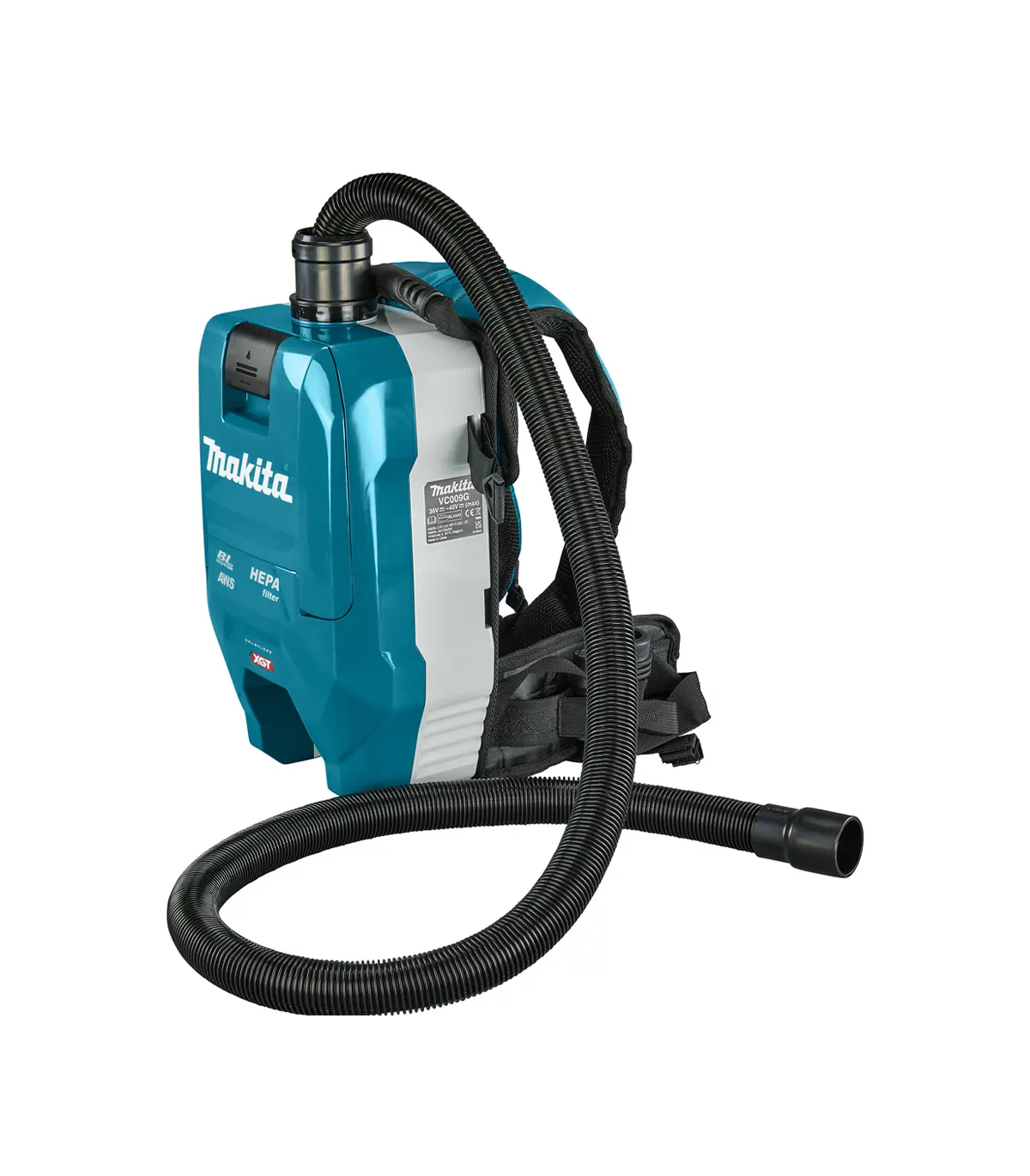XGT Makita 40V – Akumulatorski usisavač za nošenje na leđima VC009GZ01