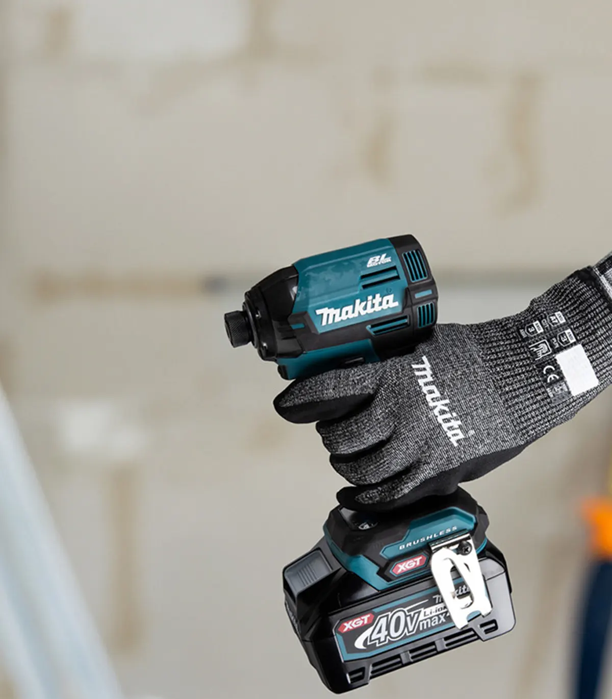 Makita – Radne rukavice Advanced FitKnit Cut Level 7, nitrilne, M, L, XL