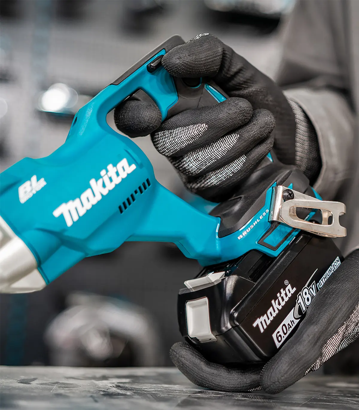 Makita – Radne rukavice Advanced FitKnit Cut Level 7, nitrilne, M, L, XL