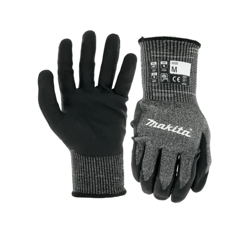 Makita – Radne rukavice Advanced FitKnit Cut Level 7, nitrilne, M, L, XL
